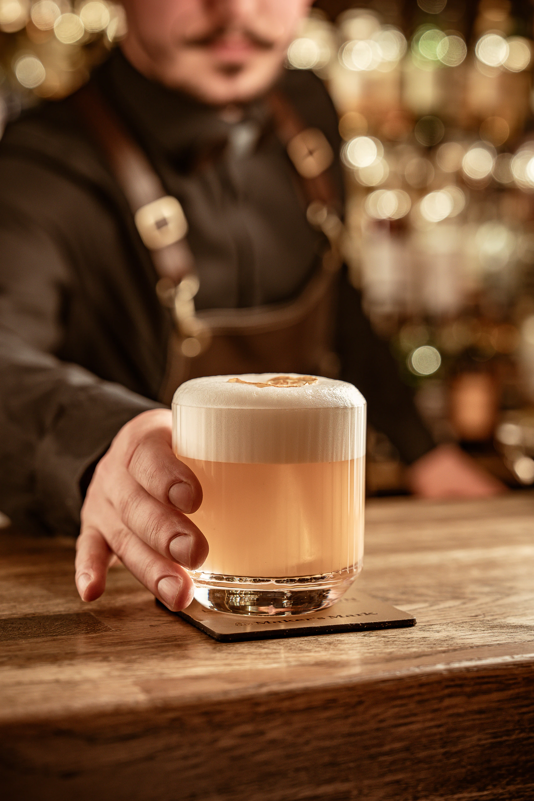 Boston Sour wird serviert