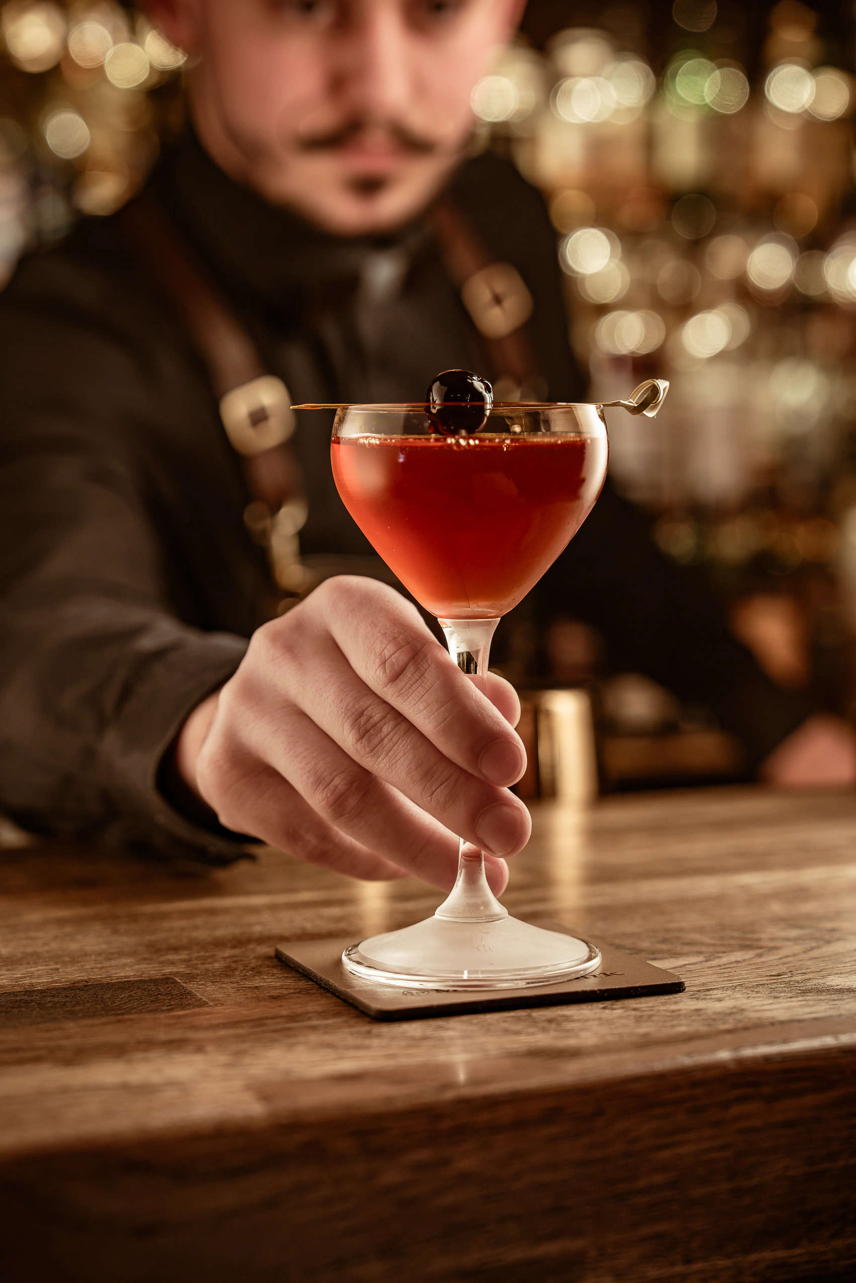 Manhattan mit Kirsche